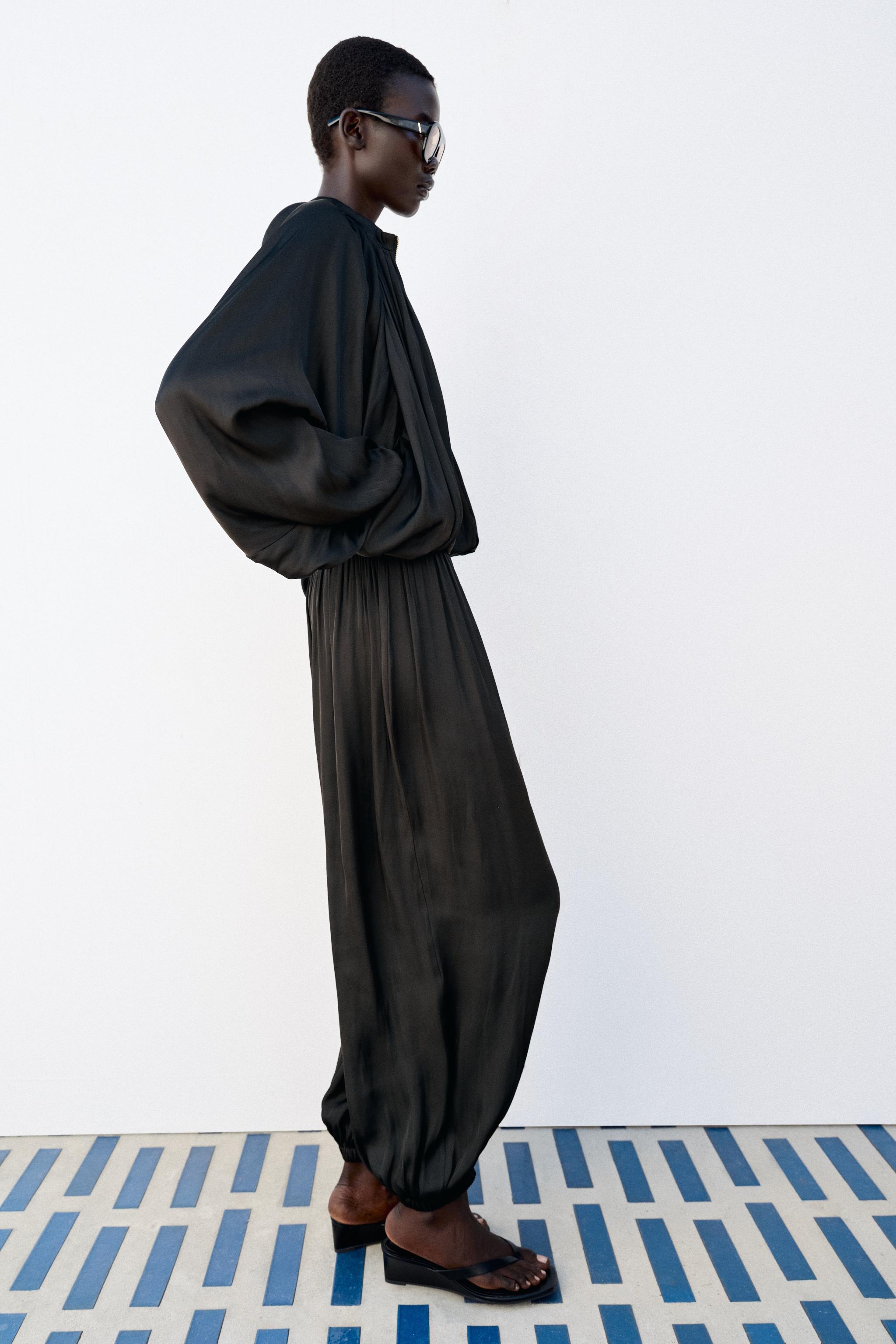 SATIN EFFECT BALLOON PANTS